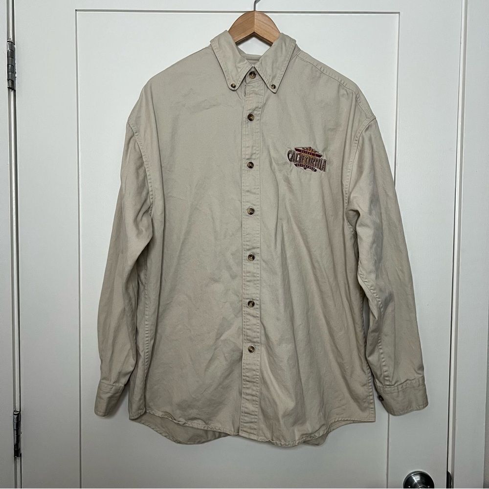 Disneyland Resort Shirt Mens Size L Safari California Adventure Long Sleeve